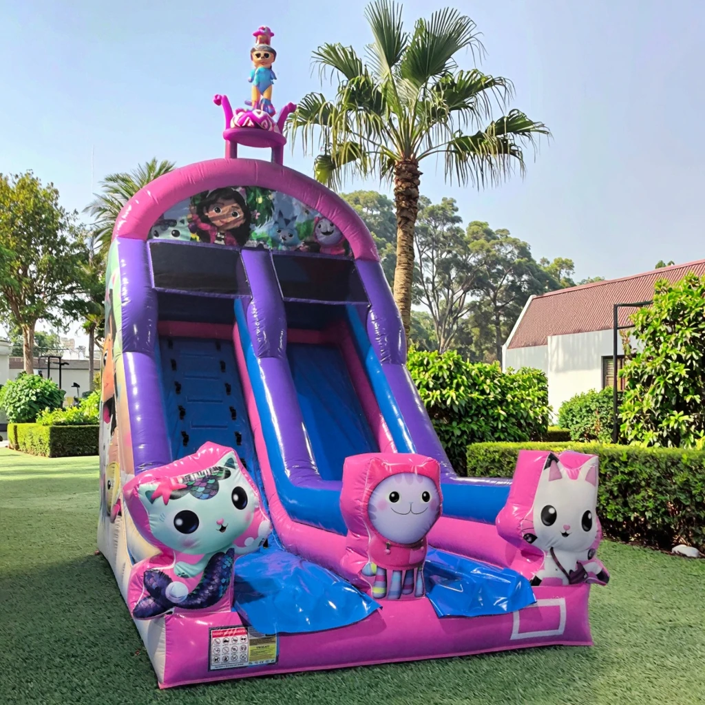 

！@Inflatable Water Slide for Kids Toddlers-Commercial Outdoor Use Multi-functional Party Events 6x3.5m Customizable Thickened PV