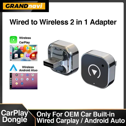 Nuevo adaptador inalámbrico CarPlay Android Auto Dongle USB Mini caja inteligente Plug And Play Universal para VW Toyota Nissan Honda Ford Benz