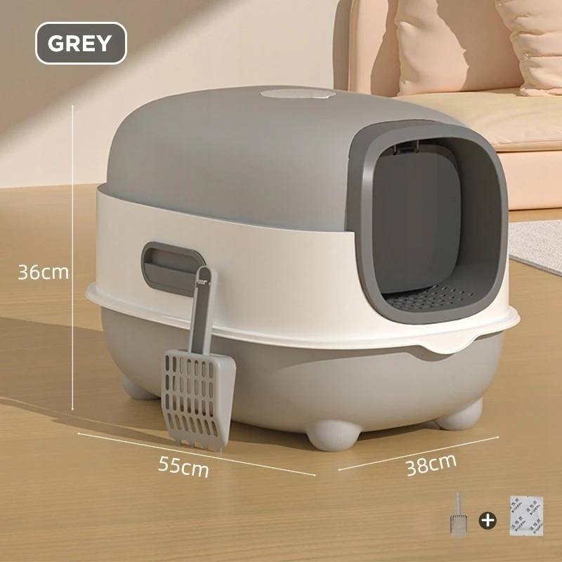 Kattenbak gesloten XXL 55x38x38 anti-geurend