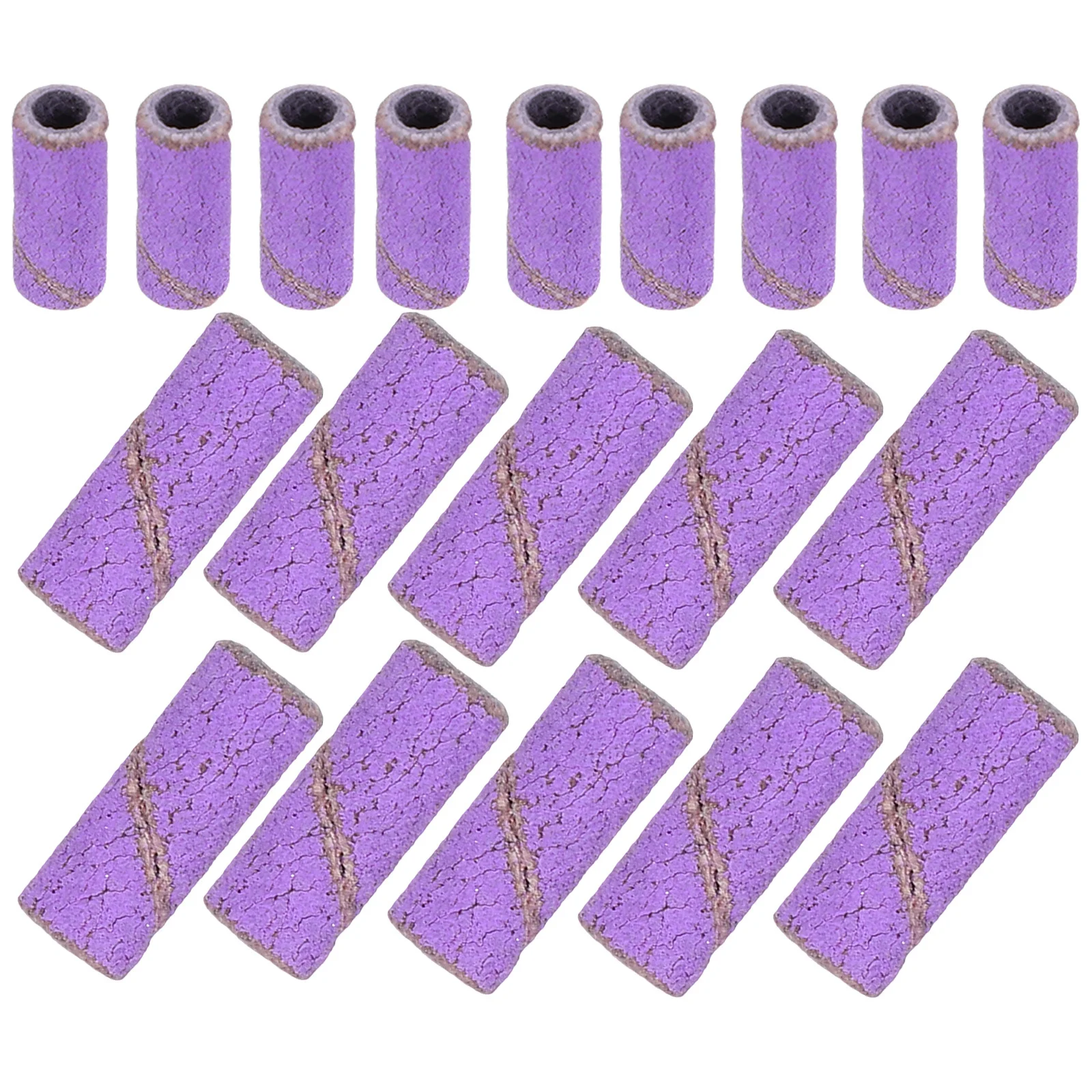 50 قطعة الرملي العصابات للأظافر مسمار لقمة ثقب الاكريليك مانيكير طحن خواتم المحمولة العصابات الصغيرة هلام البولندية أداة إزالة الصواميل #2