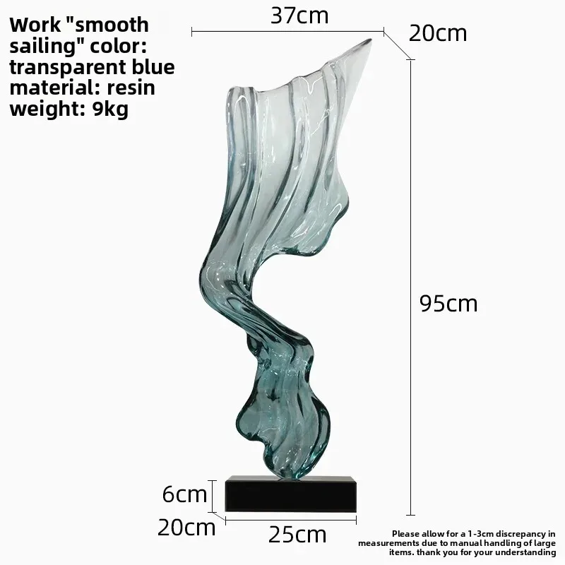 Y7-Entrance High Vertical Ornament Transparent Sculpture Decorative Craft Hotel Floor High-end Decoration