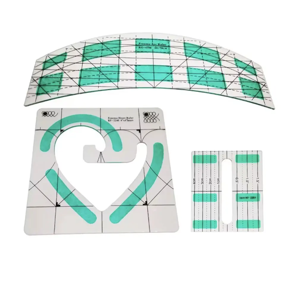 Non-slip Quilt Ruler freemo arc ruler freemo heart ruler 4