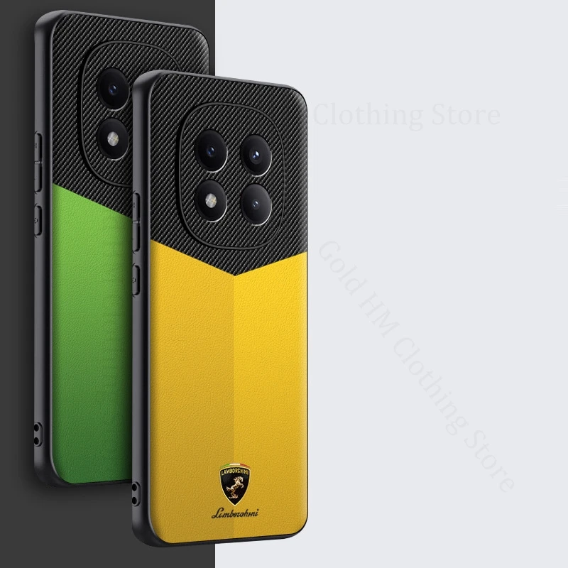 

Spliced Leather Fiber Shockproof Case For Xiaomi Redmi Note 14 Pro Plus Soft Bumper Full Protection Cover For Redmi Note 14 Pro