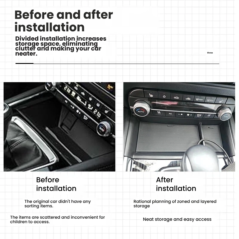 Suitable for 2022-2025 Mazda CX-5 US version center console storage box car supplies cross-border hot sale