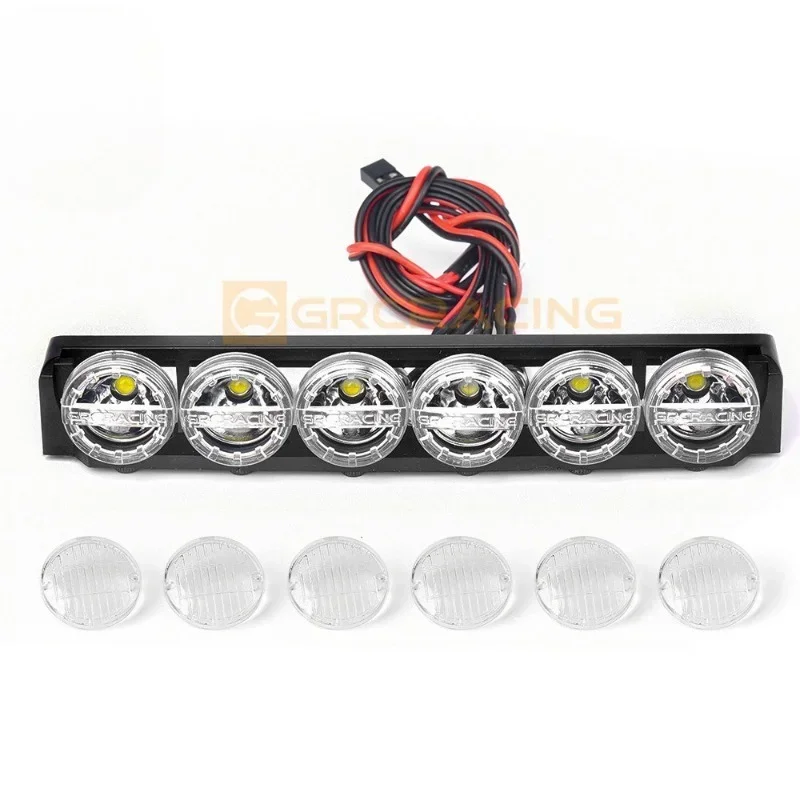 LED Roof Spotlight Searchlight for 1/10 RC Crawler Car Trxs KM Tank 300 TRX4 Bronco Blazer Wrangler SCX II  Parts