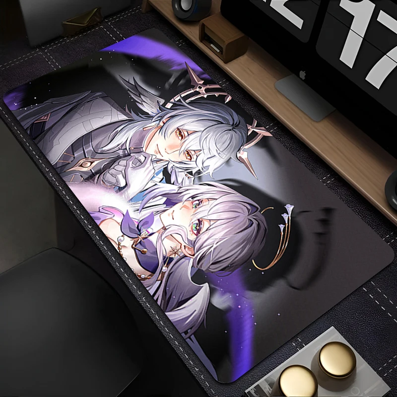 Sunday Honkai Star Rail Mauspad PC XXL Tastatur Teppich Laptop Star Gaming Mousepad Computer Anime Gamer Schrank Schreibtisch Mauspad
