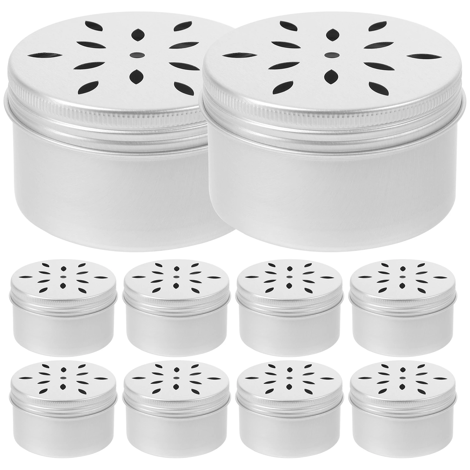 

10pcs 120ML Dog Scent Training Boxes Aluminum Containers Pet Nose Exercise Tools Dog Equipment Kits