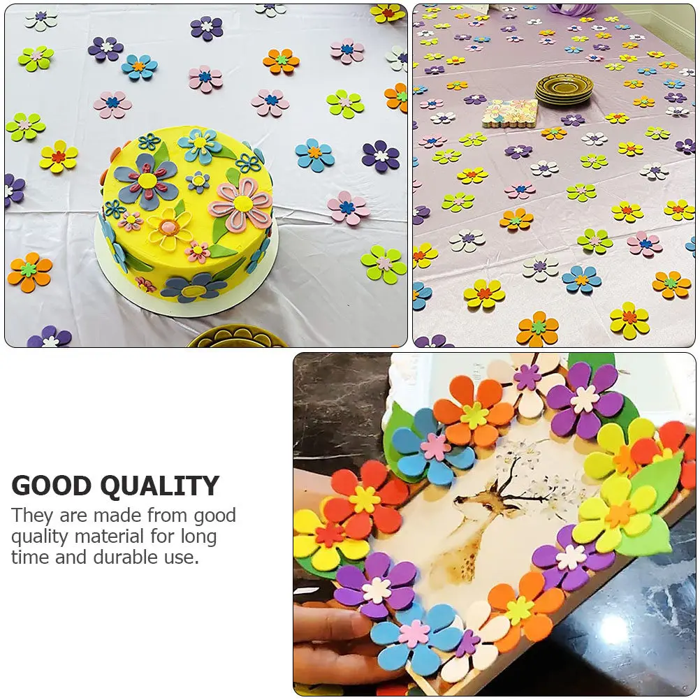 120Pcs Foam Flower Ornaments DIY Decorations Craft Flowers for Home Wedding Embellishment DIY Flowers Flower Decor