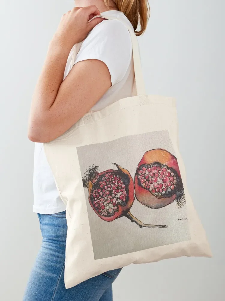 Pomegranate. Pen and wash. Tote Bag Women's bags female bag canvas tote bag