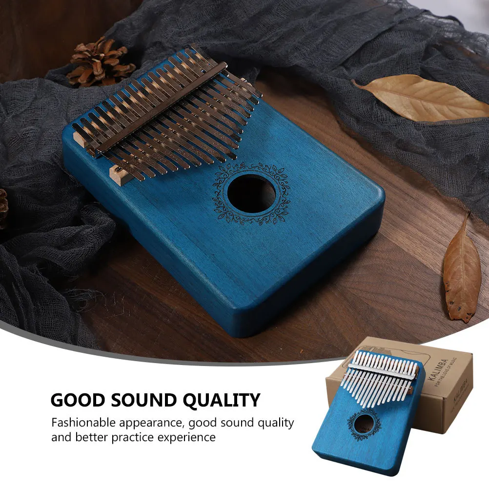 

1Pcs Wooden Thumb Piano Kalimba 17 Keys Beginner Finger Piano Portable Creative Finger Instrument Gift for Music Enthusiasts
