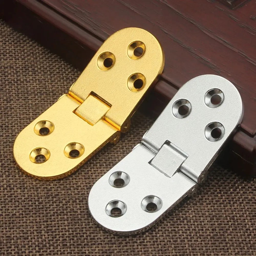 Rustproof 180 degree Furniture Accessories Flush Hinges Door Semicircle Butterfly-shaped Door Hinge