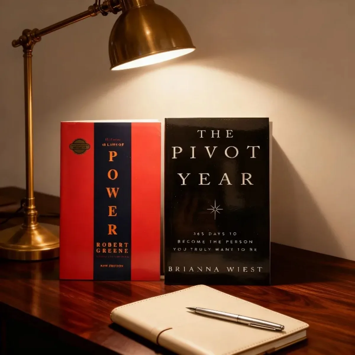 

Two Books Set-《The 48 Laws of Power》+《The Pivot Year》Power Play Manual & Crossroads Wisdom for Personal Transformation Classic