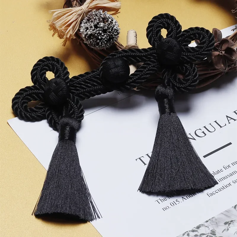 1pcs Cheongsam Buckle with Tassel Decorative Coat Sweater Bag Fashion Clothes Suit Accessory Tassel Button