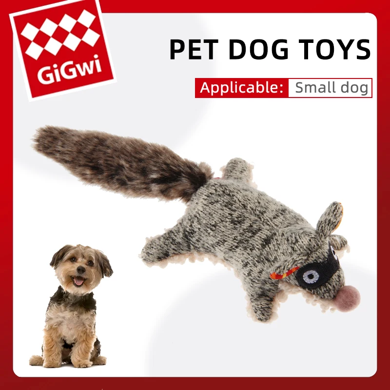 GiGwi Pet Toy Simulation Series Toys with Handle Squeaky Interactive Soundmaking Toys for Cut Plush Dogs Durable Chew Dog Toy