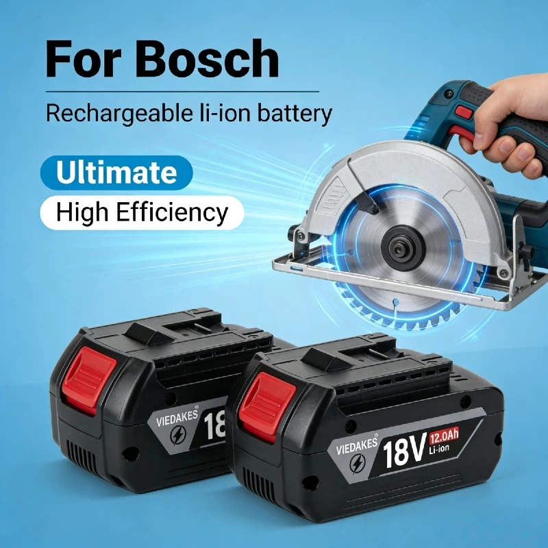 

Аккумулятор Li-ion 18В 12.0Ач для Bosch BAT620 BAT622, профессиональный, перезаряжаемый