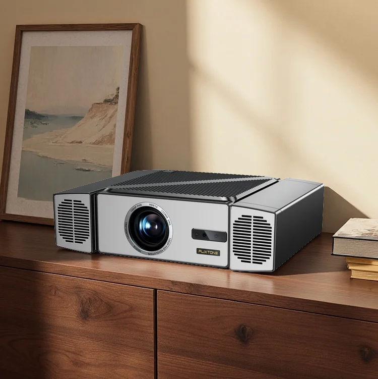 

Flixtone V7 FHD 1080P 4K Projector 2300 ANSI 15W*2 Stereo Speakers Smart Android Video Auto Focus 300" Home Theater Cinema Home