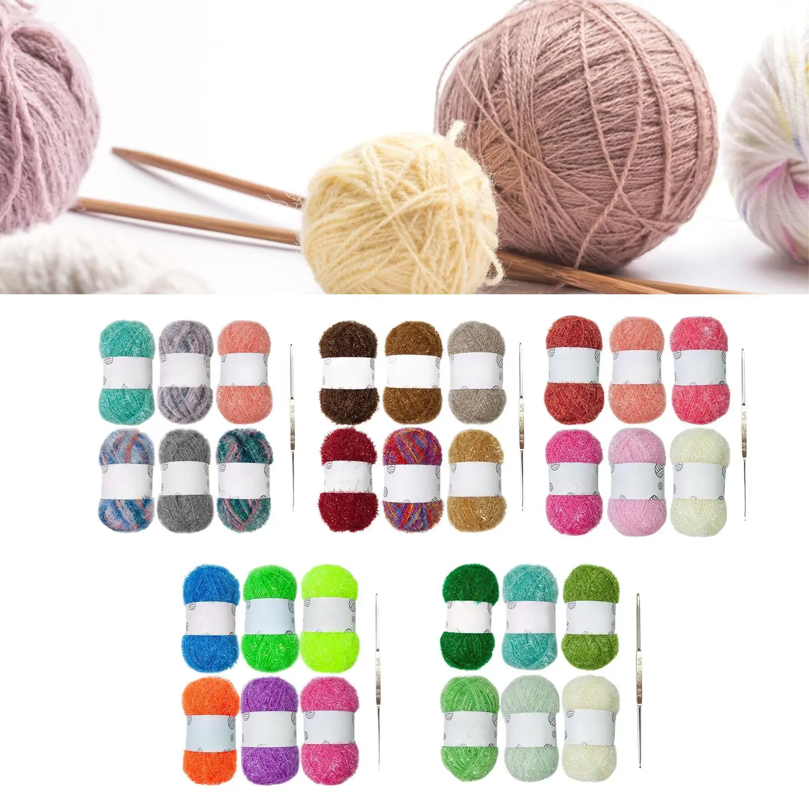 Scrubby Yarn Soft Comfortable Handwoven Practical Knitting Yarn for Bath Towels Dishcloths Tableware Scrubbing Cloths Men Women