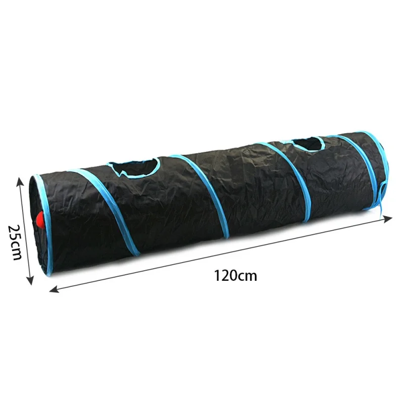 Black Direct Cat Passage Cat Tunnel Runway Cat Drill Rolling Earth Dragon Pet Cat Toy Supplies