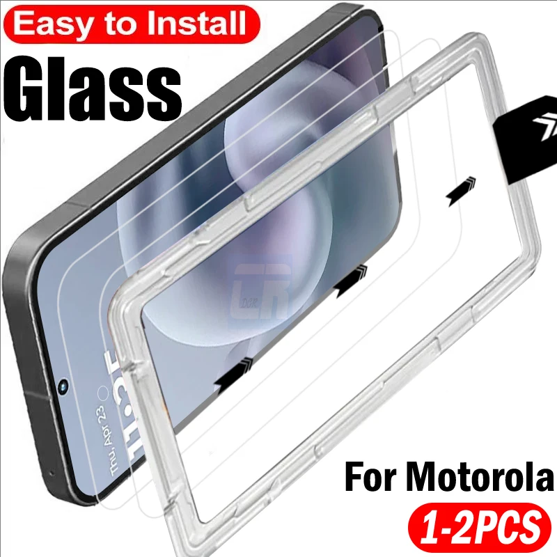 

1-2Pcs Dust Free Easy Installation Screen Protector for Motorola Moto G86 G56 G06 G67 G57 G75 G35 G15 Power G05 Tempered Glass