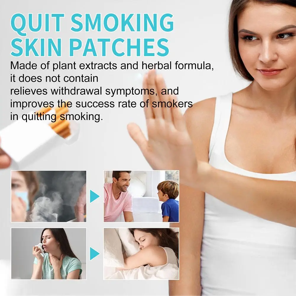 30 Pcs Scientifically Formulated Smoking Cessation Patches With Pure Plant-based Ingredient Assist Smoking Cessation