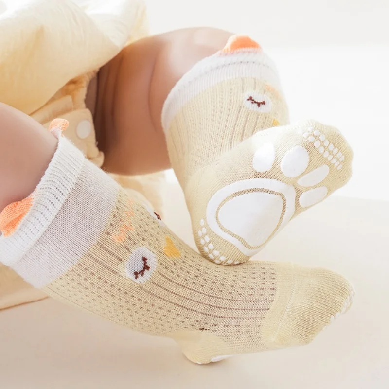 Schöne Baby Bodens ocken 0-3 Jahre Kinderfuß rutsch feste Netz socken Sommer sicher täglich zu Hause