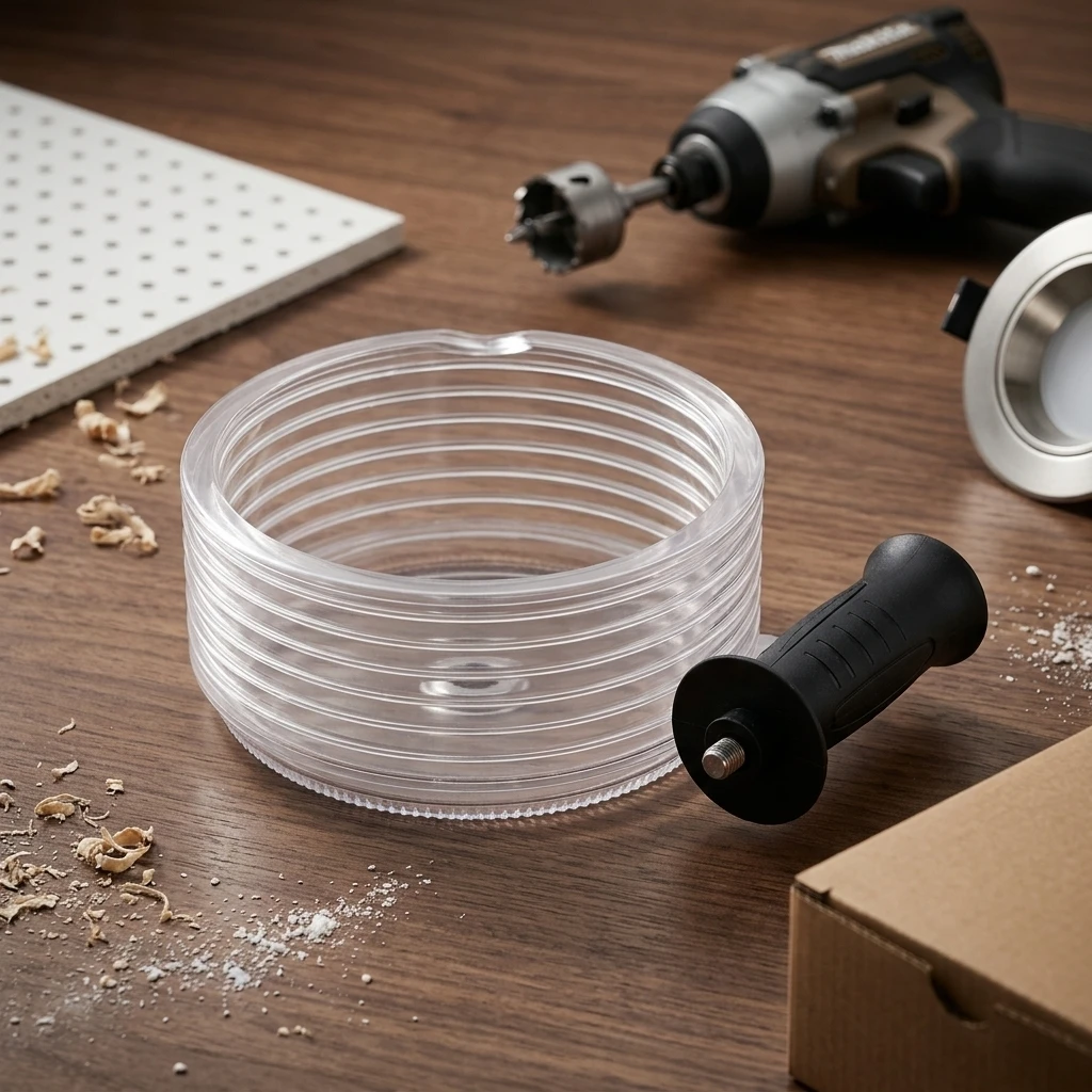 Ceiling Installation Hole Saw Dust Bowl Universal Dust Collector Cover for Drywall Wood Metal Recessed Downlight Tools