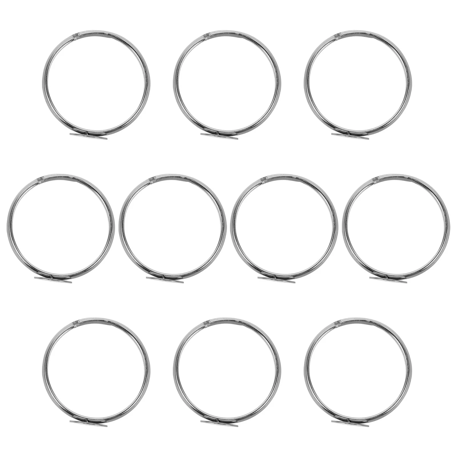 

10 шт. регулируемых заготовок для колец из нержавеющей стали, плоские круглые основы для колец для детей и студентов, аксессуары для изготовления ювелирных изделий своими руками, основа для кольца