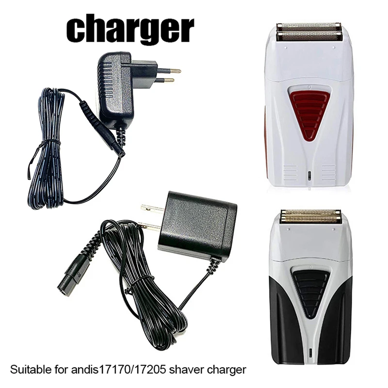 2-Prong Charger EU US Plug Power Adapter For Andis 17170 17205 Electric Shaver Trimmer Accessaries