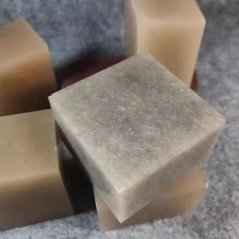 

Large Flat Qingtian Stone Seal Blank - Easy to Carve for Beginners - Moderate Hardness for Chinese Seal Engraving 65*65*40mm