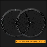 Juego de Ruedas de Carbono SUPERTEAM 700C con Freno de Disco, Aprobado por la UCI, Llanta Tubeless Clincher para Bicicleta de Carretera, Compatible con HG XDR