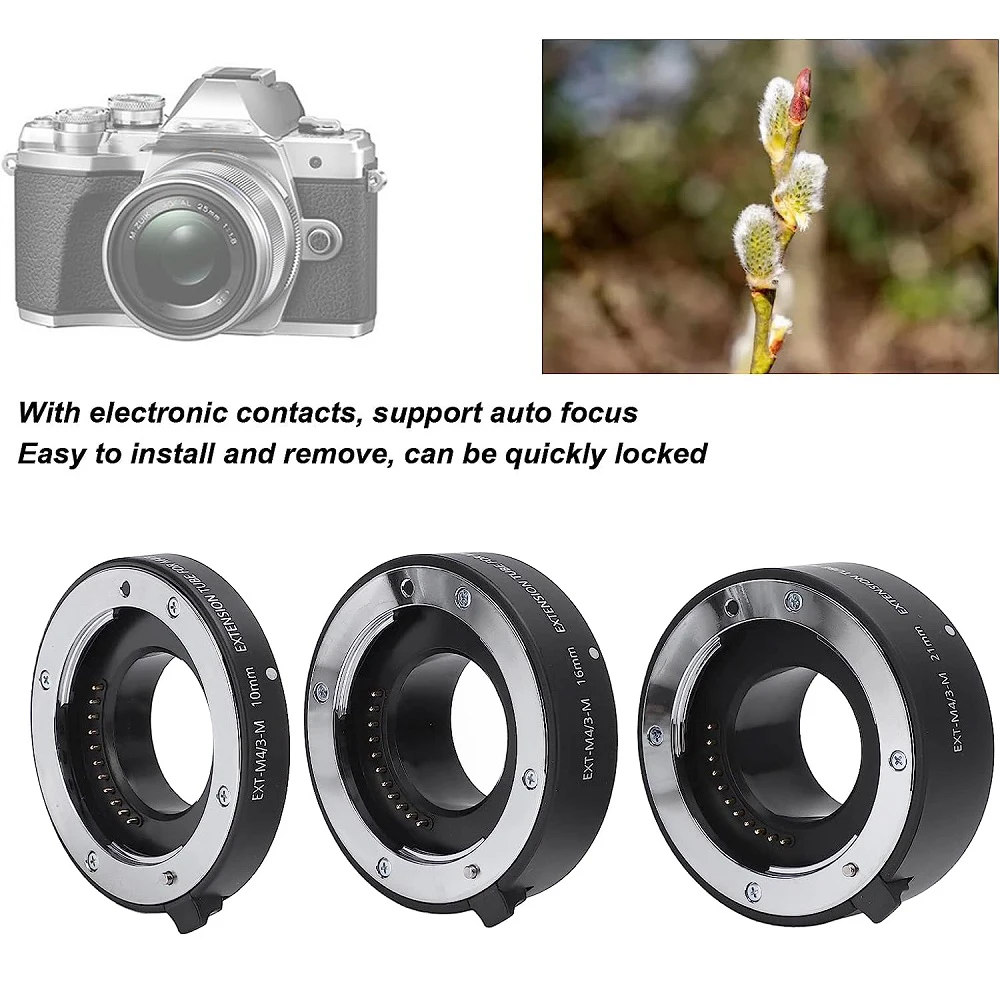 Mcoplus التركيز التلقائي ماكرو تمديد أنبوب الدائري لأوليمبوس باناسونيك M4/3 جبل E-P1 E-PL1 E-PL3 E-PL5 G1 G2 GF1 GF5 E-M10 مارك II