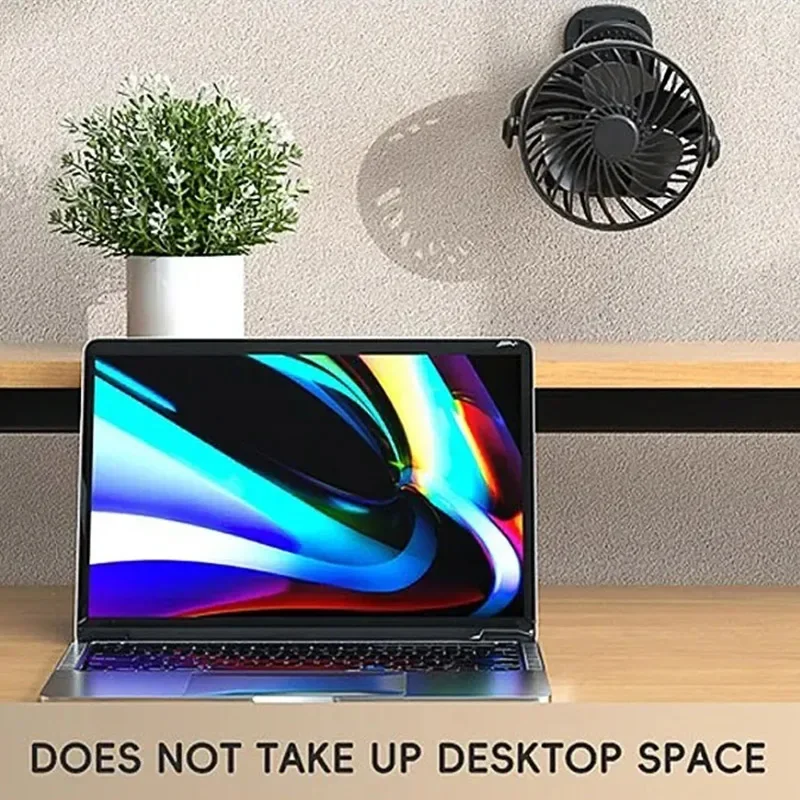 充電式ポータブル扇風機 720 °   回転吊り下げクリップファンナイトライトエアクーラー屋外キャンプ小型ファンventilador