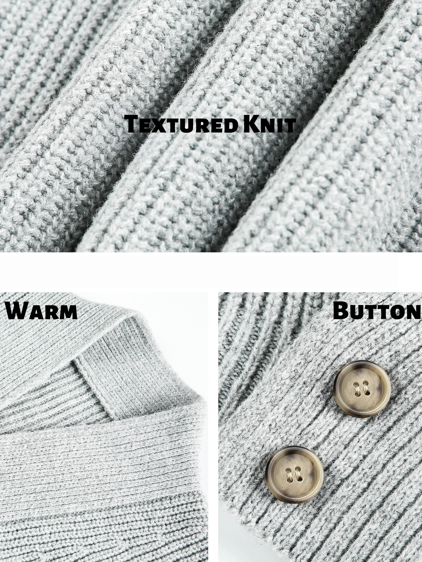 Japanese-style Retro Old Money Style Cardigan Sweater Men's Knitted Sweater Heavyweight High-end Slanted Front Placket Coat Warm