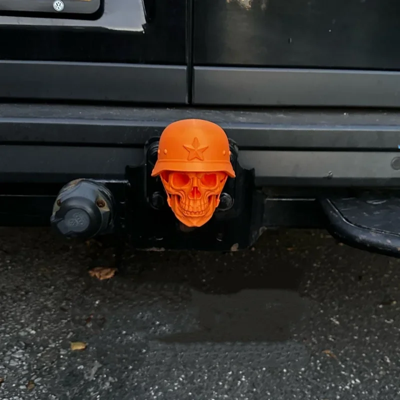 Skull Trailer Coupling Cap Towing Hitches Cover Trailer Hitch Ball Cover Prevent Receiver Tube from Rusting Decorative Ornaments view 3