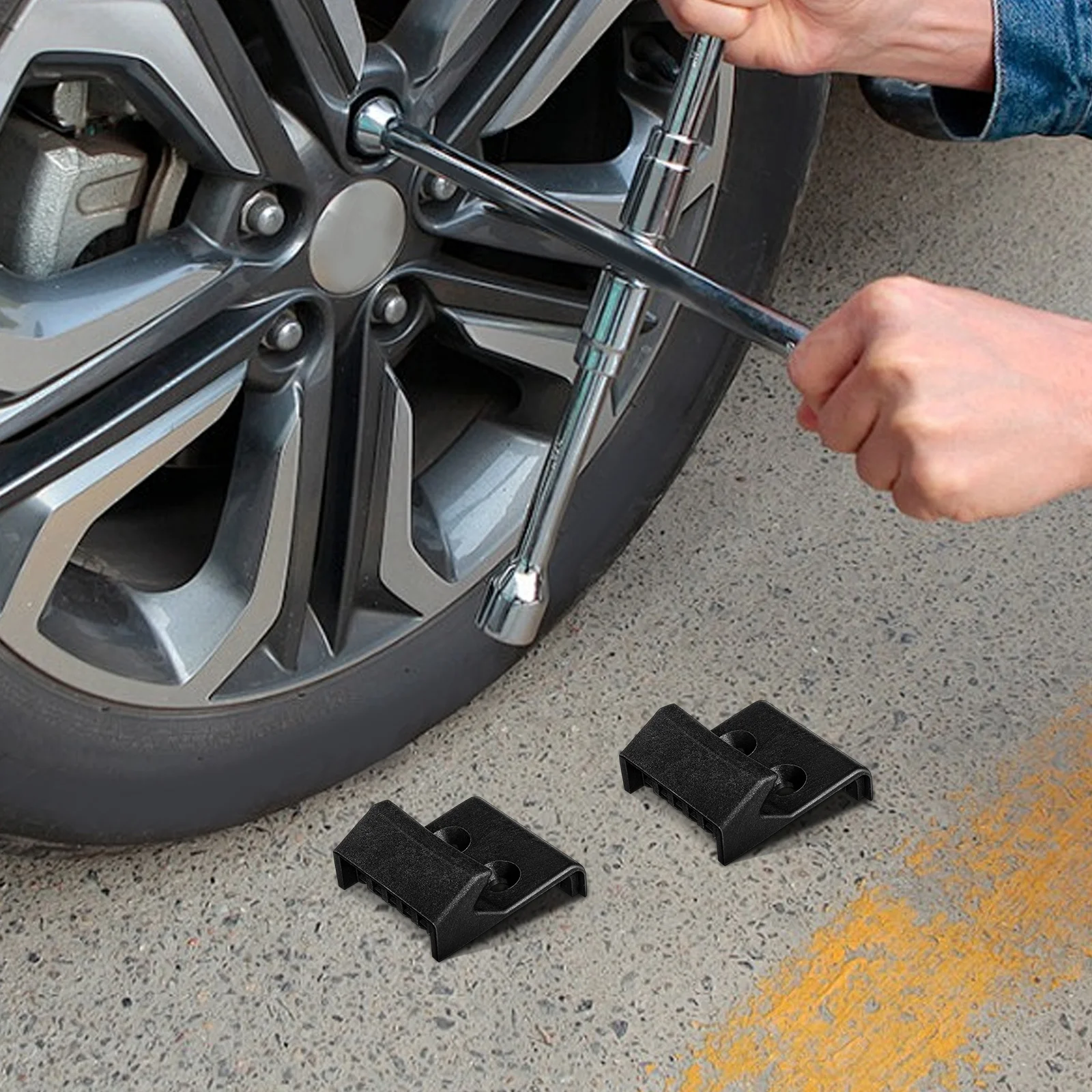 

4Pcs Tire Changer Clamp Jaw Protectors Reinforced Nylon Rim Protective Covers Car Tire Changing Cushions Replacements