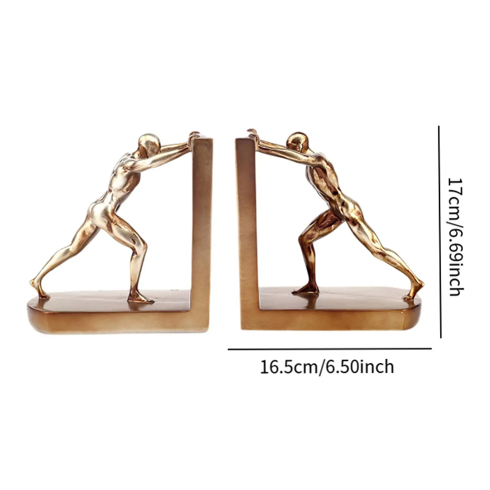 2-х предметные мужские декоративные фигурки на концах книг, креативная полка, декор для дома и офиса