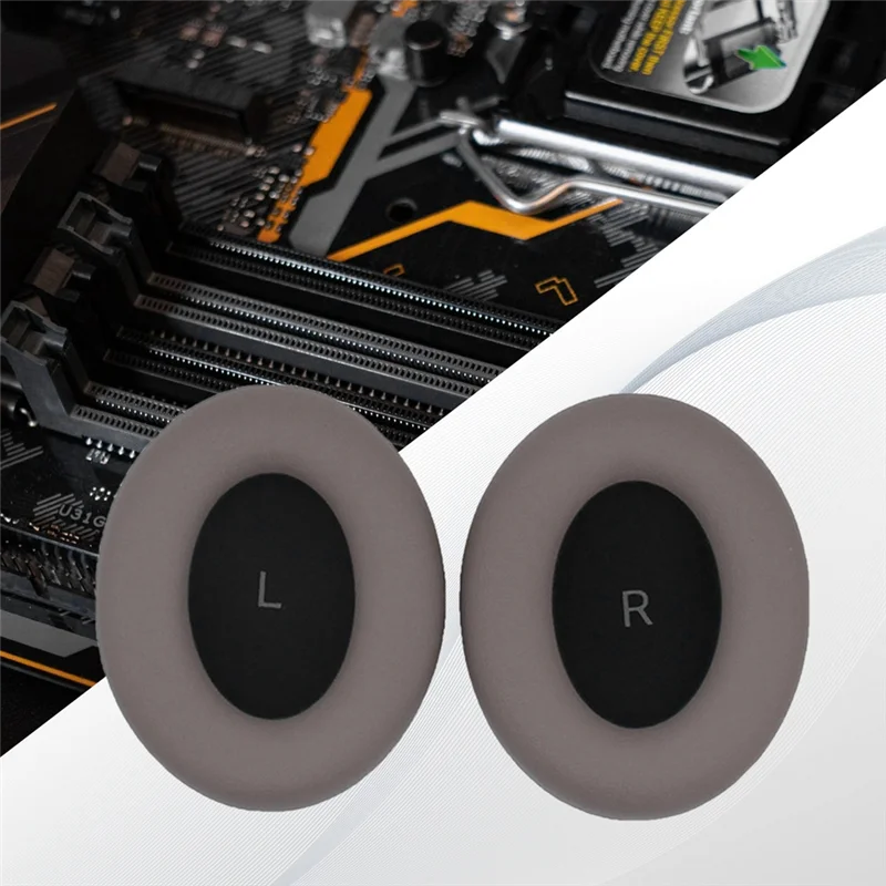 A57G-1 пара чехлов для наушников MOMENTUM 4,0, легко заменяемые защитные рукава для наушников, подушечки с пряжкой, серые