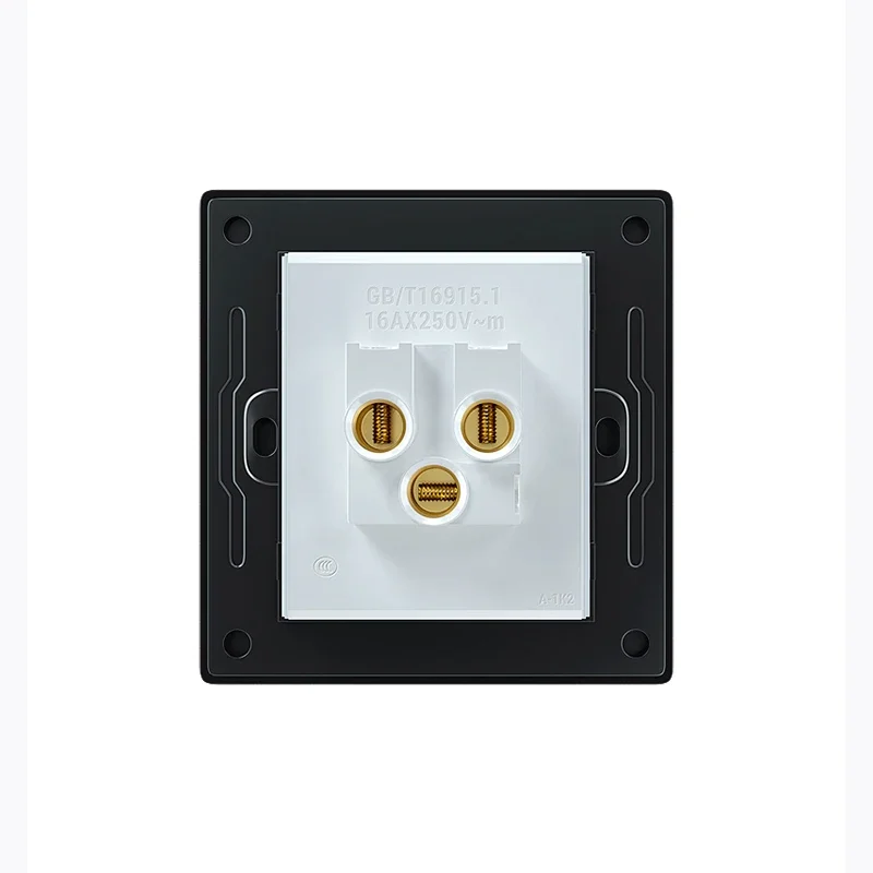 White Tempered Glass Large Aperture LED Switch 1 2 3 4 Gang 1 2 Way Lizard Point Switch Household Wall Switch