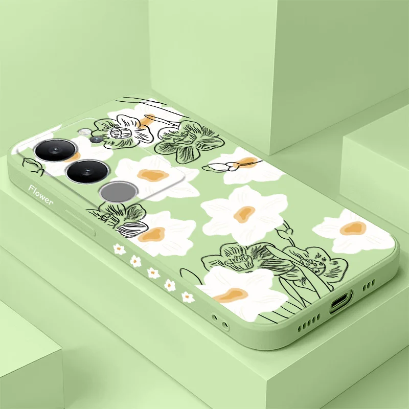 

Moonlight Floret Phone Case For VIVO V50 V40 V30 V29 V29E V27 V27E V25 V25E V23 V23E V21 V20 Y20 Y12 Y21 Y22 Y50 Y35 Pro 4G 5G