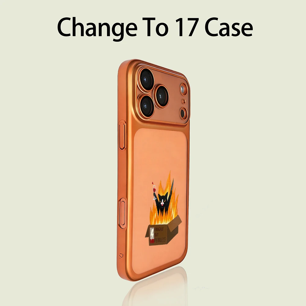 Lustige Schwarze Katze INS Niedliche Hülle für iPhone 13 15 Pro Max Hüllen iPhone 17 12 ProMax 11 14 16 17 Plus 17 Air Mattierte Beschichtung Hülle – Detail 4