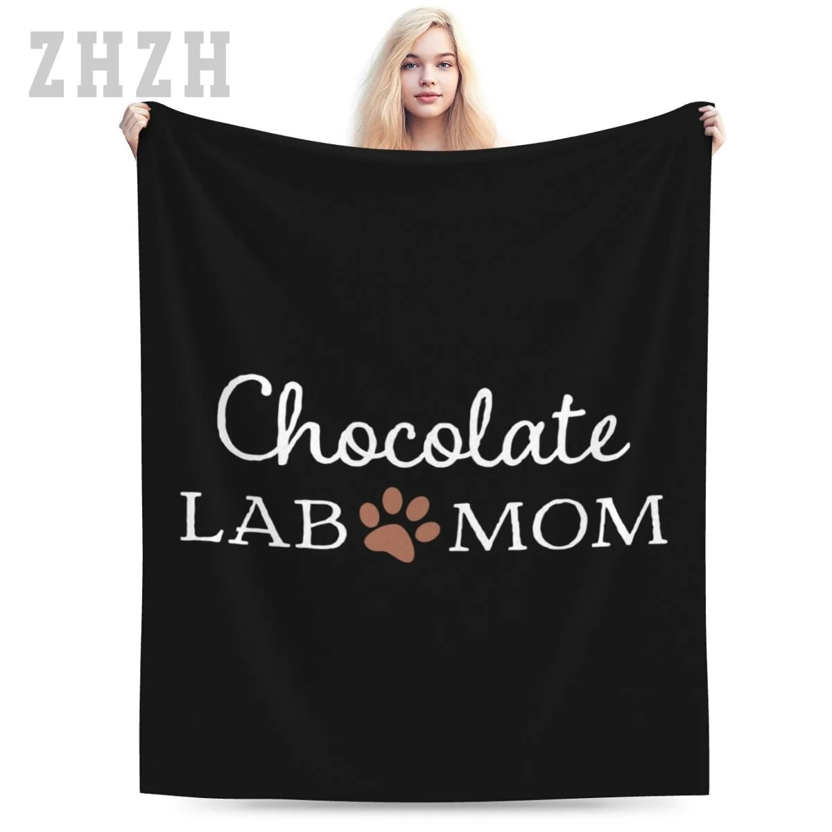 Manta divertida de laboratorio de Chocolate para  y mujer,Labrador Retriever , mantiene el calor