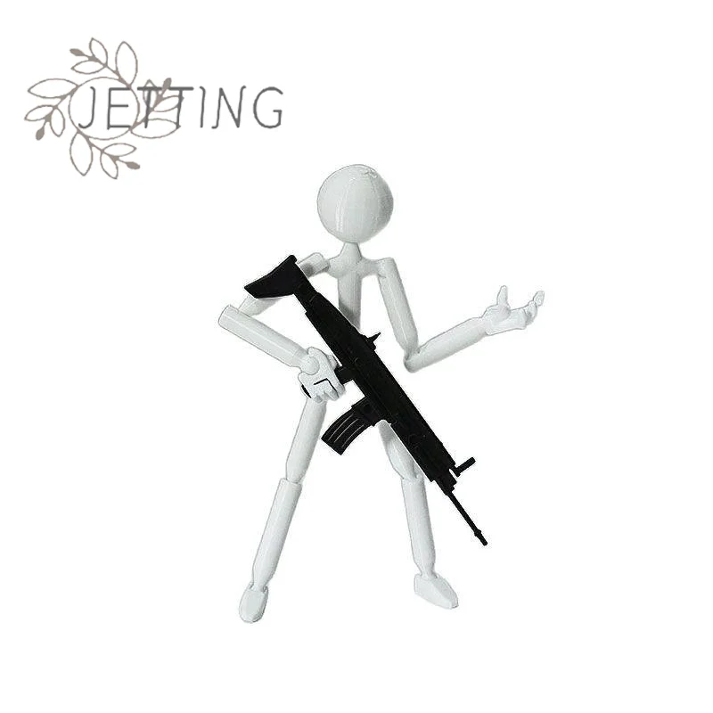 (SMTGDP11)Multi-Jointed Multi Joint Stickman Toy Movable 3D Printing Printed Mannequin Novelty Action Figure Stickman Assembled
