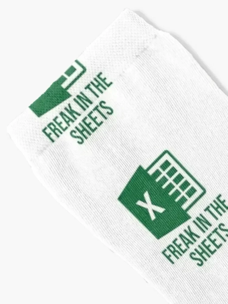 Excel Freak in the Sheets - Funny Excel Design Socks tennis Non-slip Socks For Men Women's