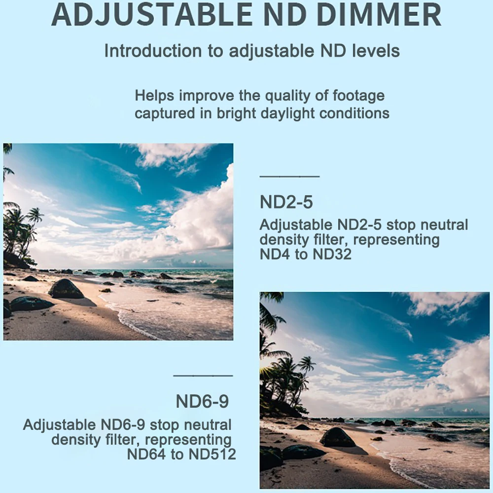 For DJI Mini 4 Pro Lens Filter CPL ND Adjustable 2-5 6-9 Polarizer Lenses Set For DJI Mini 4 Pro Drone Filters Kit Accessories