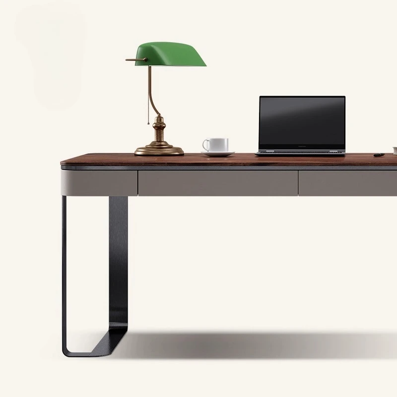 Mesa de madeira maciça, villa grande apartamento estudo combinando móveis mesa de computador original escrivaninha