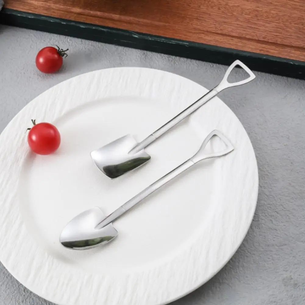 

Kitchen Utensil Set Stainless Steel Mixing Spoon 10pcs Stainless Steel Watermelon Spoon Shovel Spoon Set for Dessert Coffee