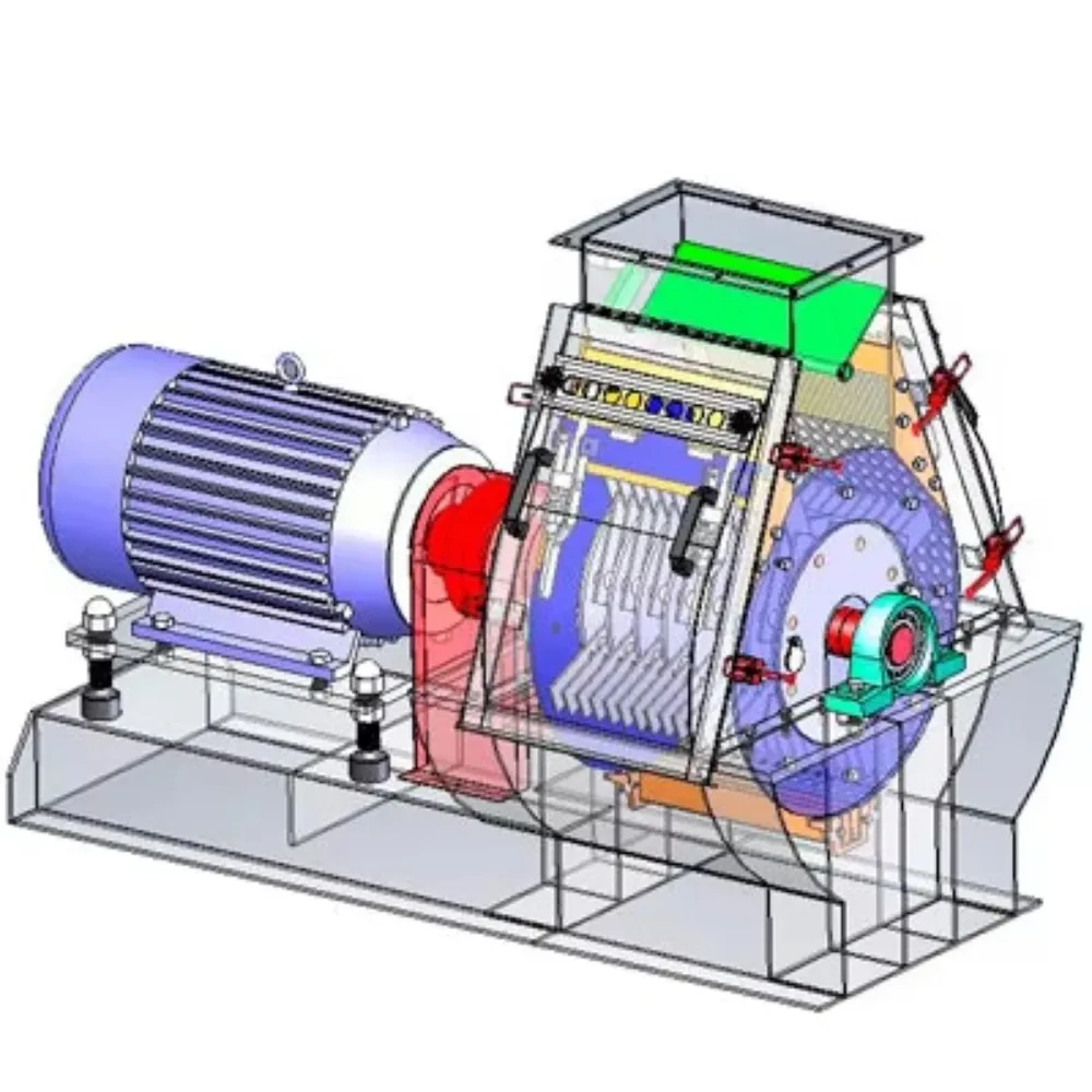 Custom 20ton/h Corn Grinding Grain Fodder Grinder Pig Chicken Animal Feed Crusher Machine Hammer Mill Pulverizer