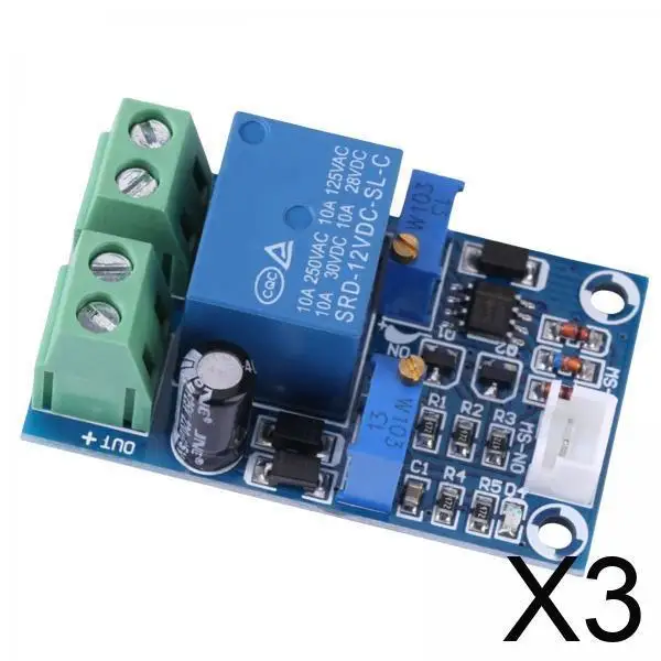 

3xProtection Module 12V Low Voltage Protection Board Automatic for Relay Board