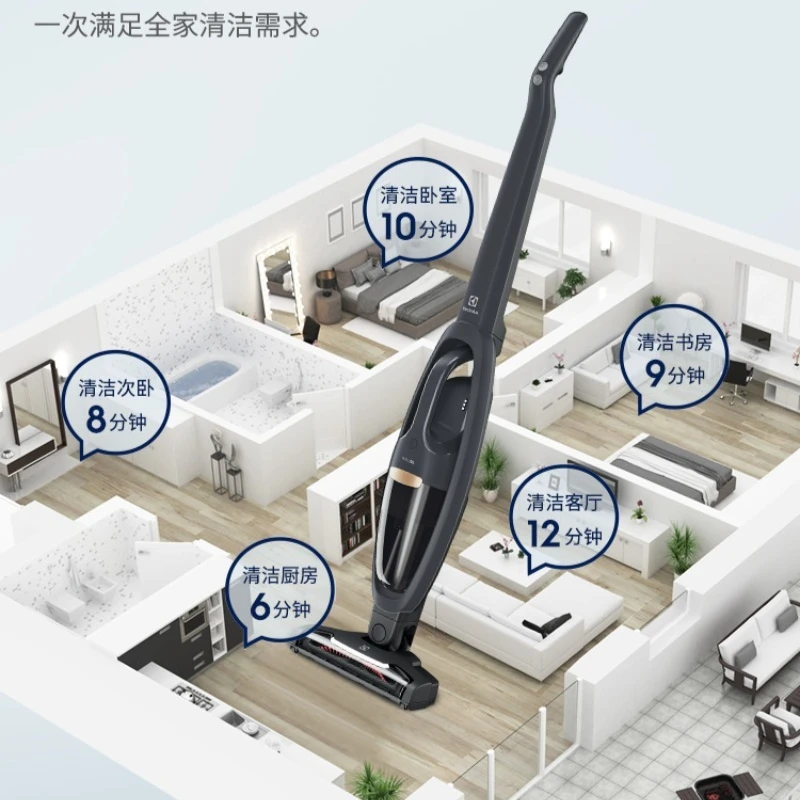 가벼운 무선 진공청소기 Q6 고출력, 가정용 애완동물 털 및 진드기 제거