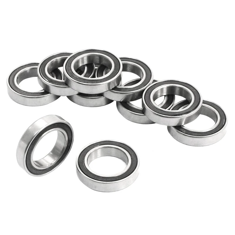 10Pcs 6802-2RS 15X24x5mm Metal Shielded Sealed Deep Groove Ball Bearings & 10Pcs Miniature Sealed Metal Shielded Metric Radial B image 5
